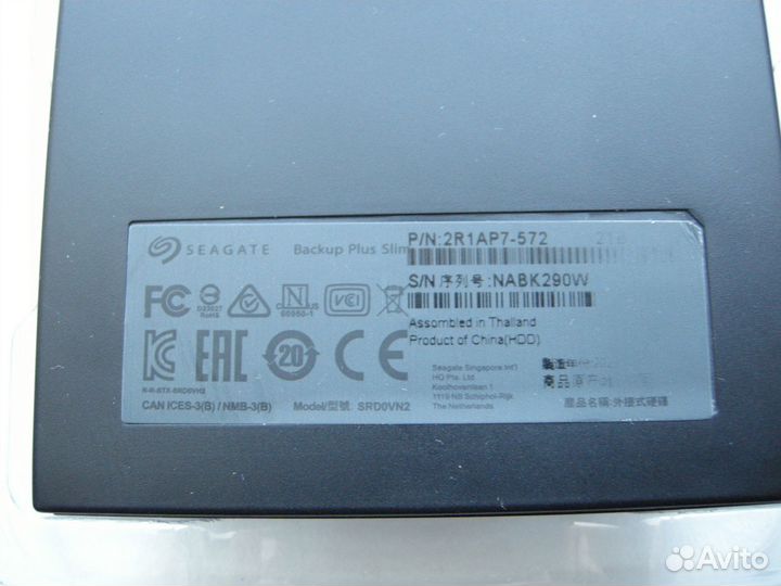 Внешний жесткий диск 4 тб Seagate фальшивый