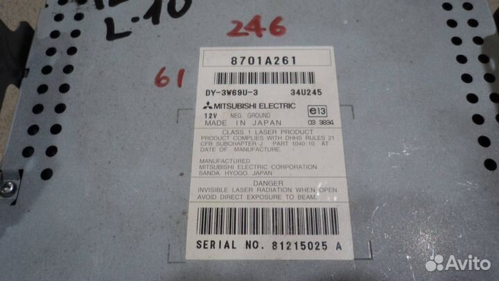 Магнитола Mitsubishi Lancer 10 (CY)