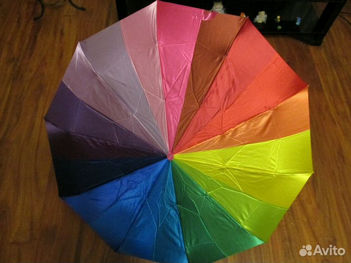 Зонт радуга складной