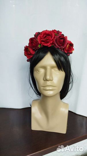 Ободок с красными розами Фрида