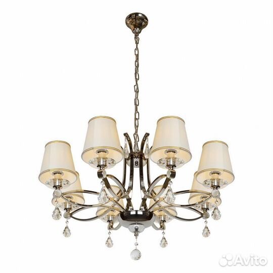 Люстра металл и текстиль