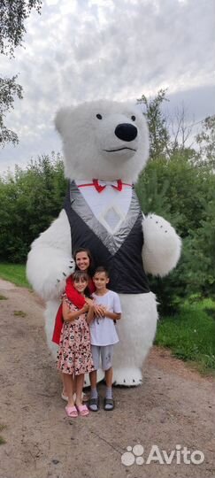 Ростовая кукла большой Белый мишка