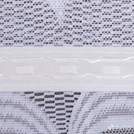 Тюль на кухню со шторной лентой, 420х165 см, цвет