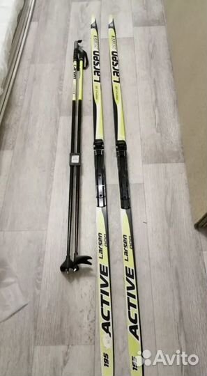 Лыжи беговые, палки, ботинки