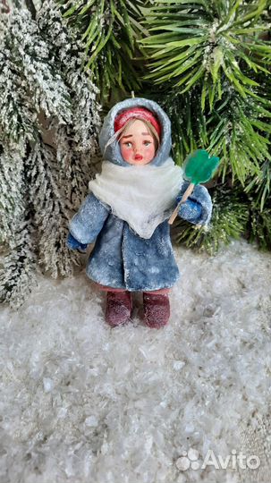 Ватные ёлочные игрушки