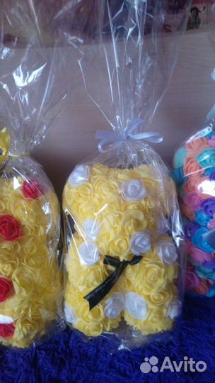 Мишки из роз