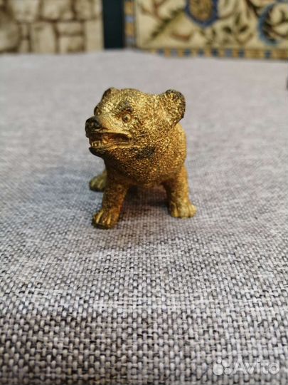 Статуэтка бронза Медведь