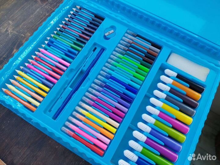 Большой набор для творчества (рисования), чемодан