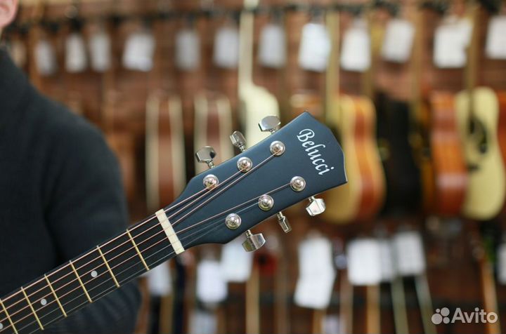 Акустическая гитара belucci BC4020 bk + медиатор