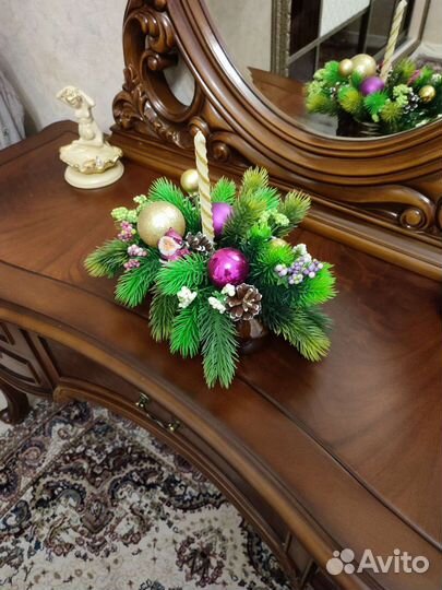 Новогодняя композиция (мини ёлочка)