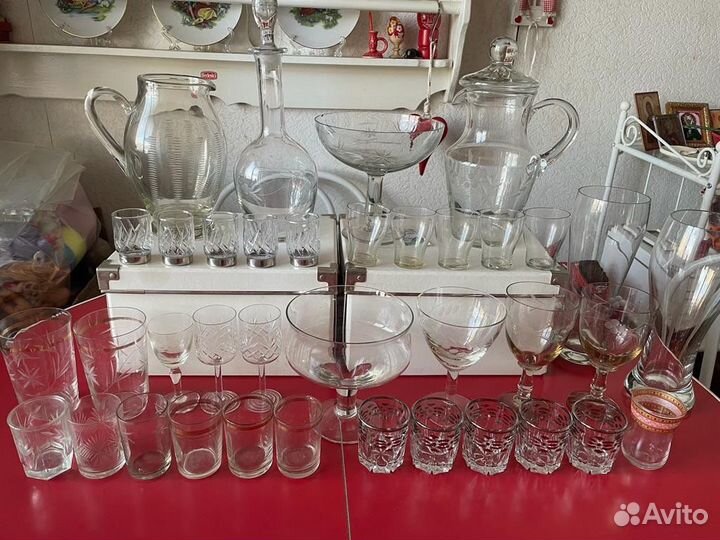 Стекло винтажное в ассортименте