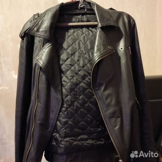 Кожаная куртка косуха мужская