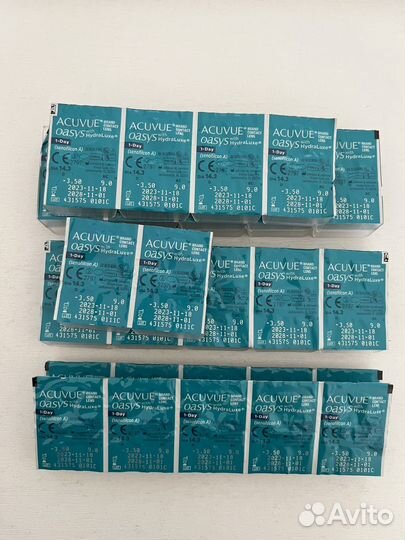 Контактные линзы acuvue oasys 1 day - 3.5, 9.0
