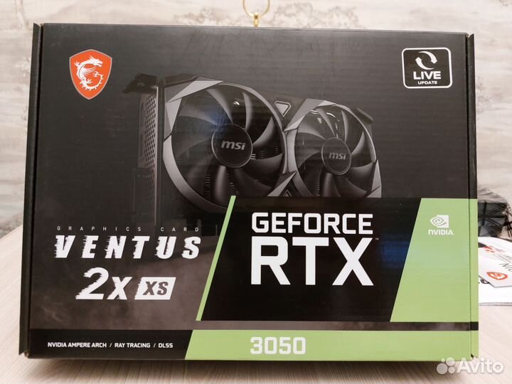 Новая Rtx 3050 MSI 8 GB