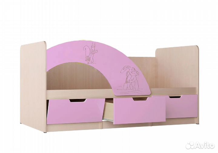 Детская кровать с бортиком 80х160