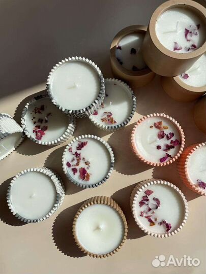 Свечи ручной работы, подарочный набор свечей