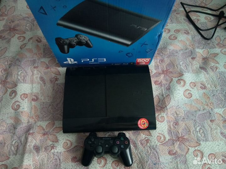 Ps3 super slim 500gb прошита + 40 игр