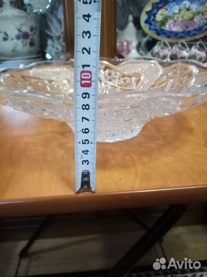 Ваза для фруктов СССР, хрусталь 70 - 80г