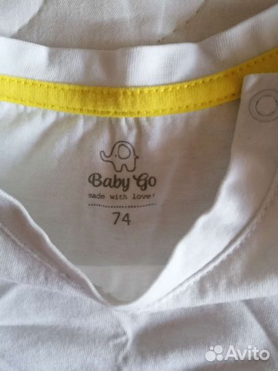 Костюм леггинсы и футболка рост 74