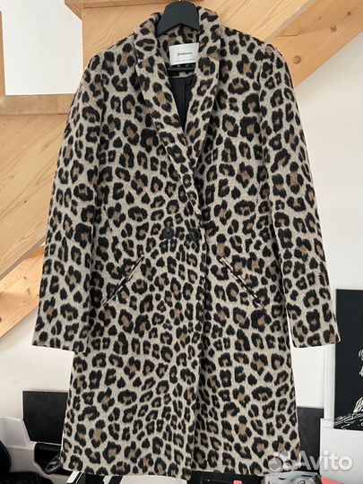 Пальто леопардовое