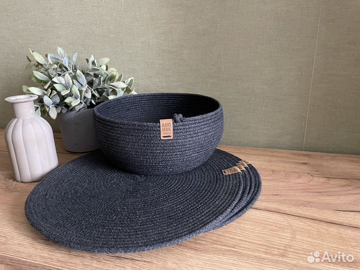 Столовые салфетки из шнура