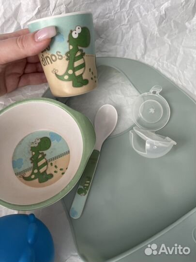 Детская посуда пакетом, avent, mamsi, munchkin