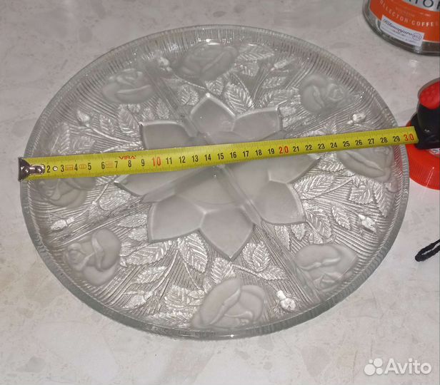 Менажница хрустальная