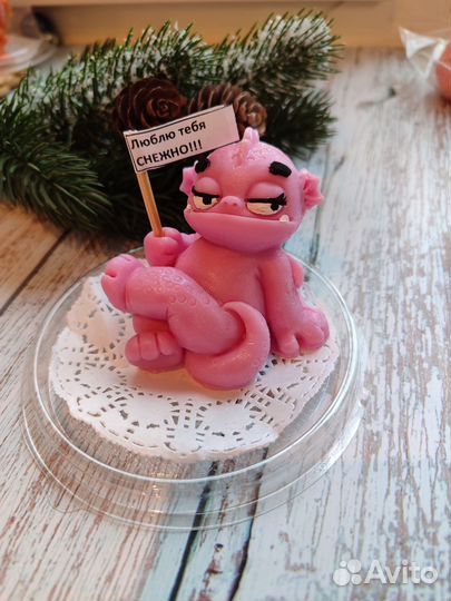 Дракон символ года мыло ручной работы