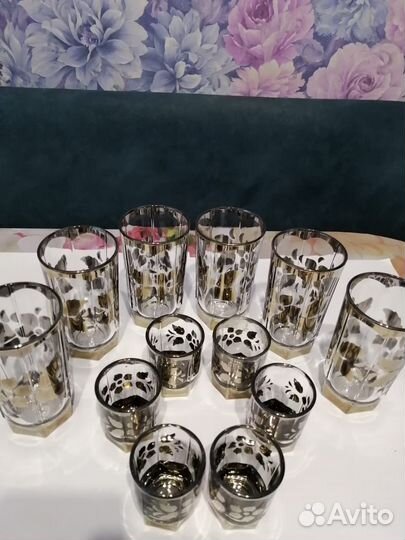 Стаканы, стопки, бульонницы