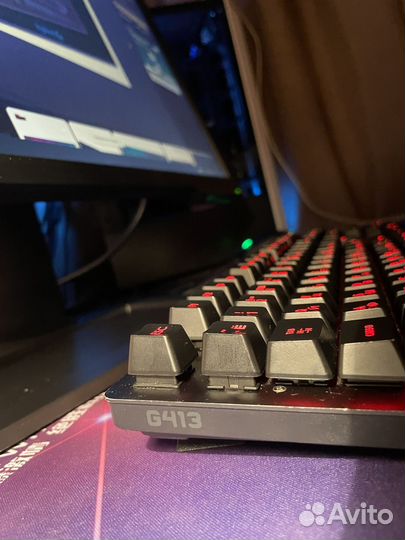 Механическая клавиатура logitech g413 carbon