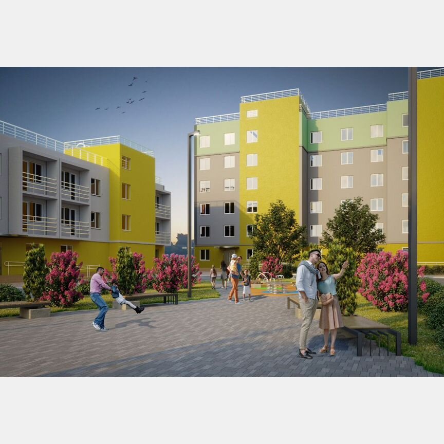 1-к. квартира, 49,5 м², 1/6 эт.