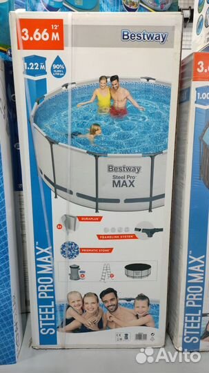 Каркасный бассейн 366 х 122 см Bastway