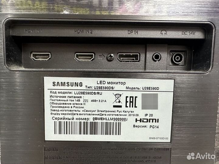 Монитор samsung 4k 28