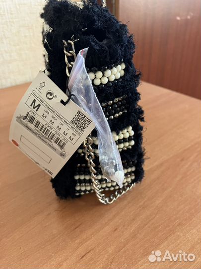 Сумка/клатч zara hand made, новая, твид