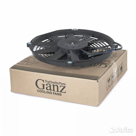 Ganz GIC06246 Электровентилятор кондиционера ваз 11182170 с кожухом ganz GIC06246