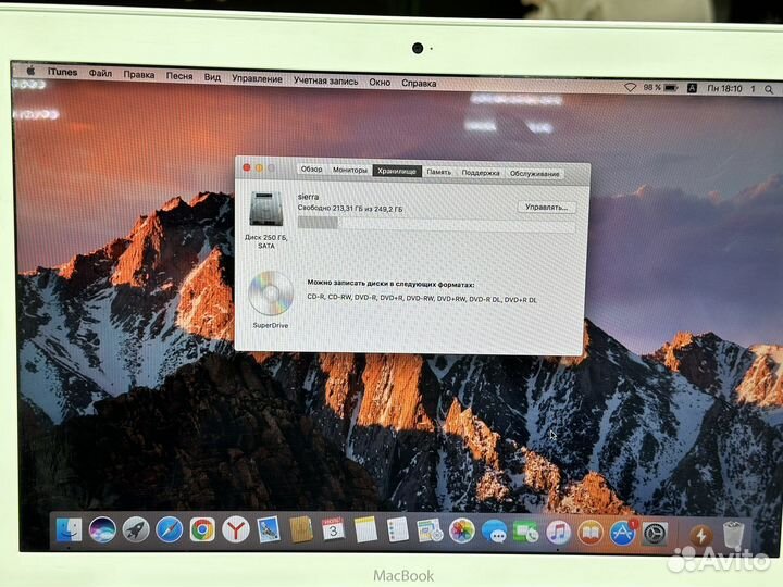 Apple MacBook Air 13 2010 Отличное состояние