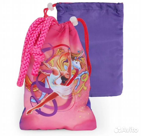 Чехол для скакалки (ткань п/э фиолетовый) 311-048