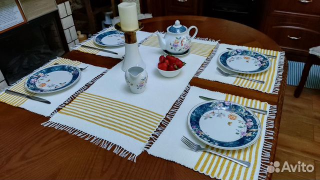 Набор домотканых салфеток для сервировки стола