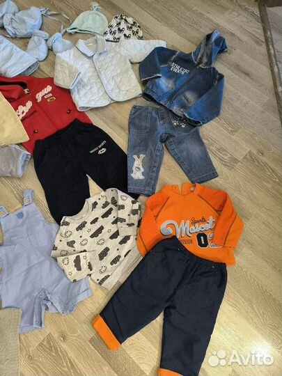Вещи пакетом на мальчика 74-80