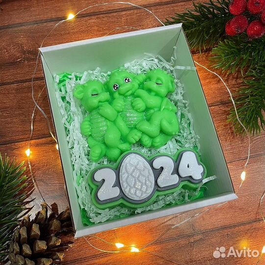 Набор из мыла ручной работы на Новый год