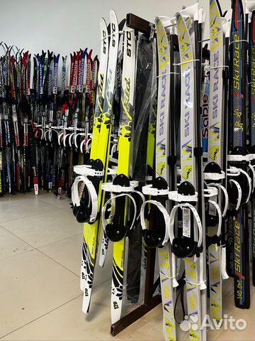 Детские лыжи (полный комплект) 120 см объявление продам