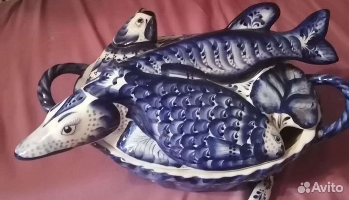 Супница гжель