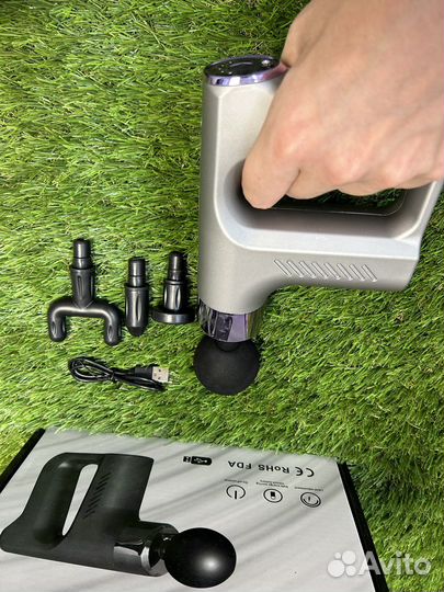 Массажный перкуссионный пистолет / массажер новый