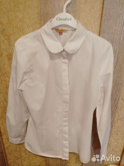 Рубашки школьные с длинным рукавом и блузка