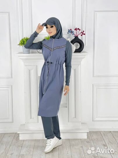 Купальник буркини с кепкой