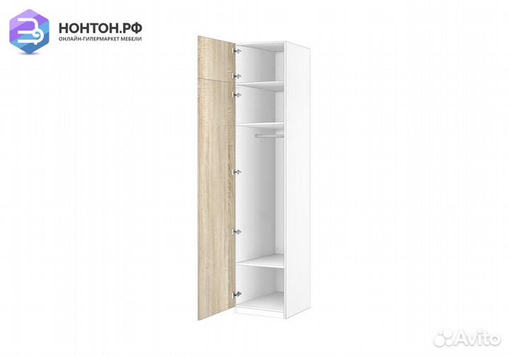 Пенал Село 8.03 белый / дуб сонома