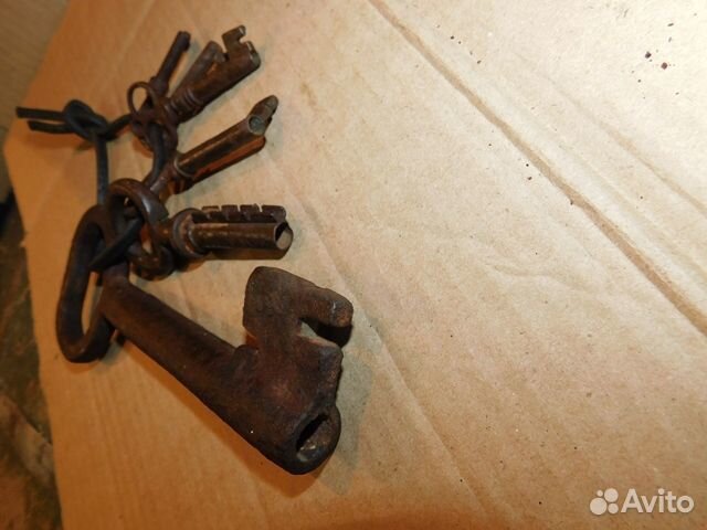 7 Антикварный, кованных ключей,Амбар,сундук, шкату