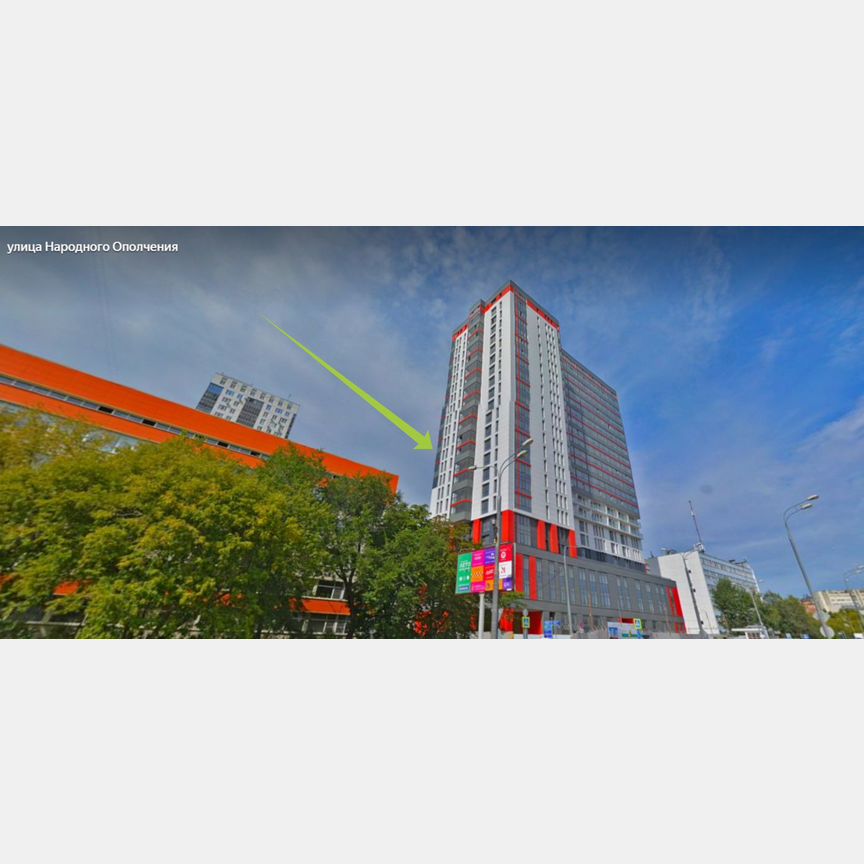 1-к. апартаменты, 45 м², 11/23 эт.