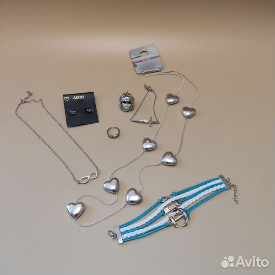 Бижутерия пакетом, silver