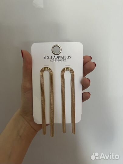 Серьги stradivarius new
